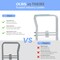 Emma and Oliver Ramsey Toilet Safety Rail for the Elderly with Height Adjustable Steel Frame, Padded Handles and Suction Cup Feet